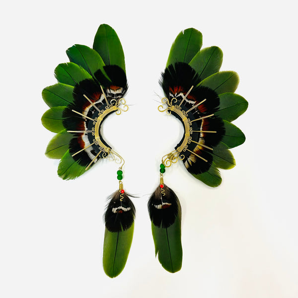Feather wing cuff Earrings 1037