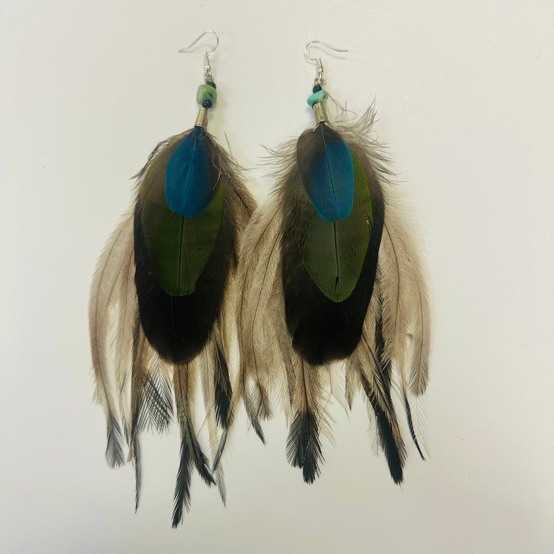 Feather Earrings - Long - 2