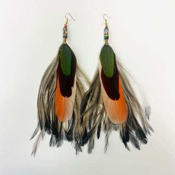 Feather Earrings - Long - 11