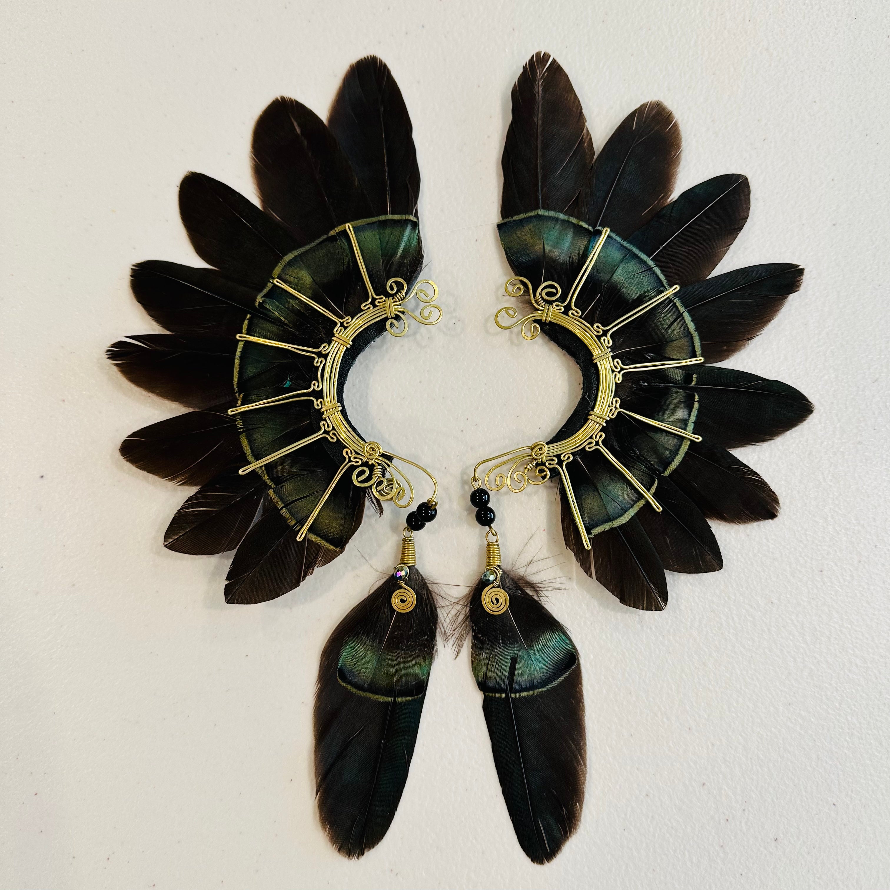 Feather wing cuff Earrings 924
