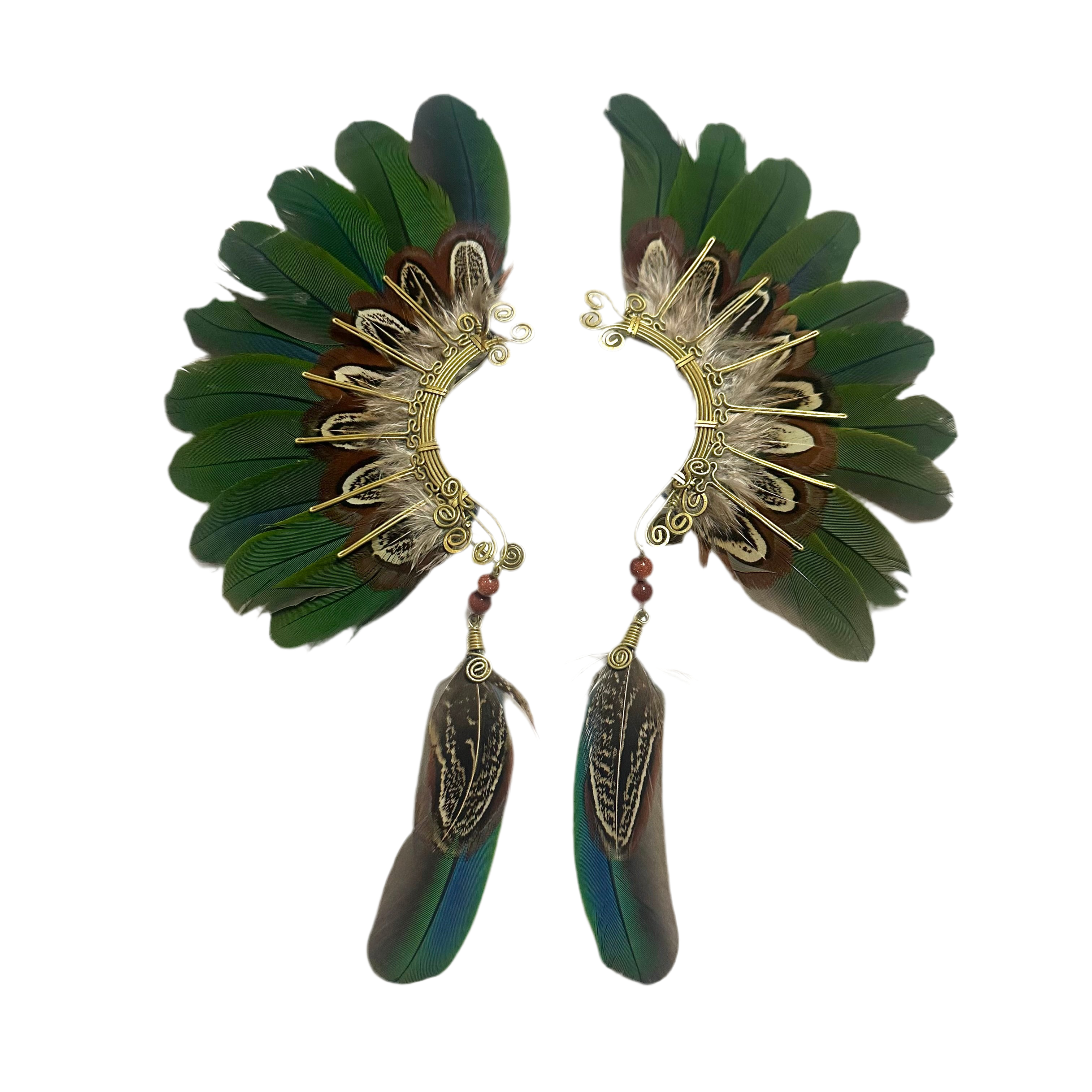 Feather wing cuff Earrings 1086