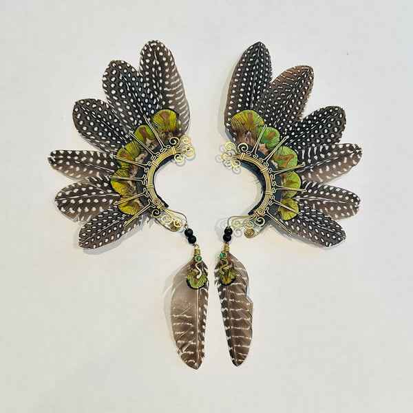 Feather wing cuff Earrings 1008