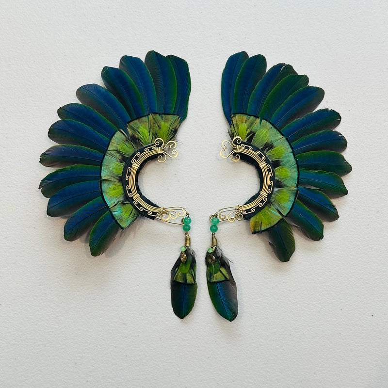 Feather wing cuff Earrings 957