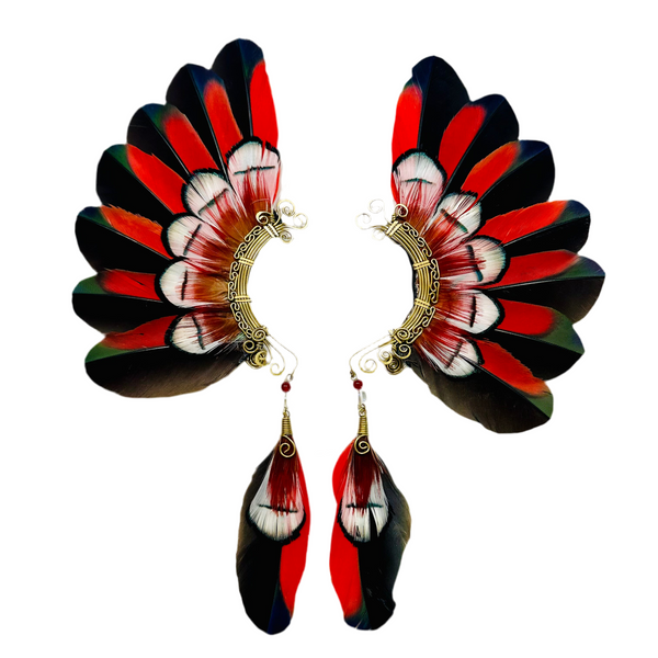Feather wing cuff Earrings 1134