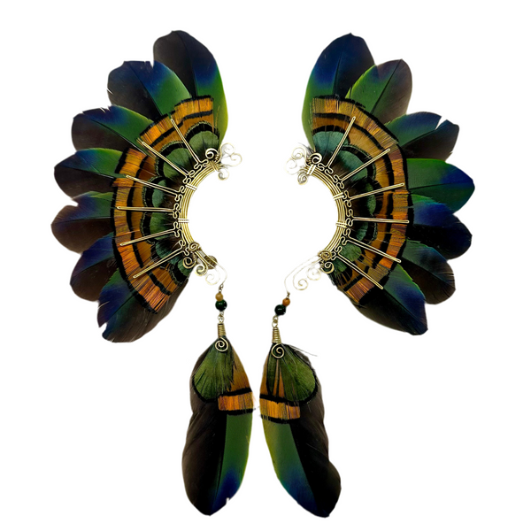 Feather wing cuff Earrings 1125