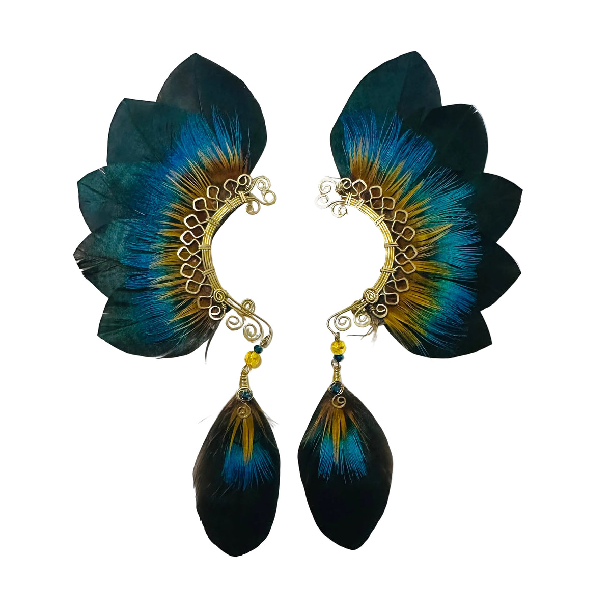 Feather wing cuff Earrings 1292