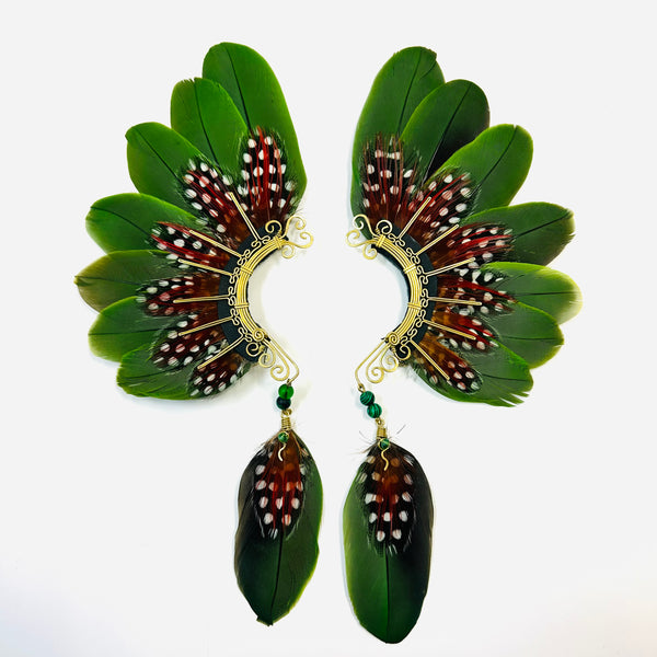 Feather wing cuff Earrings 1051
