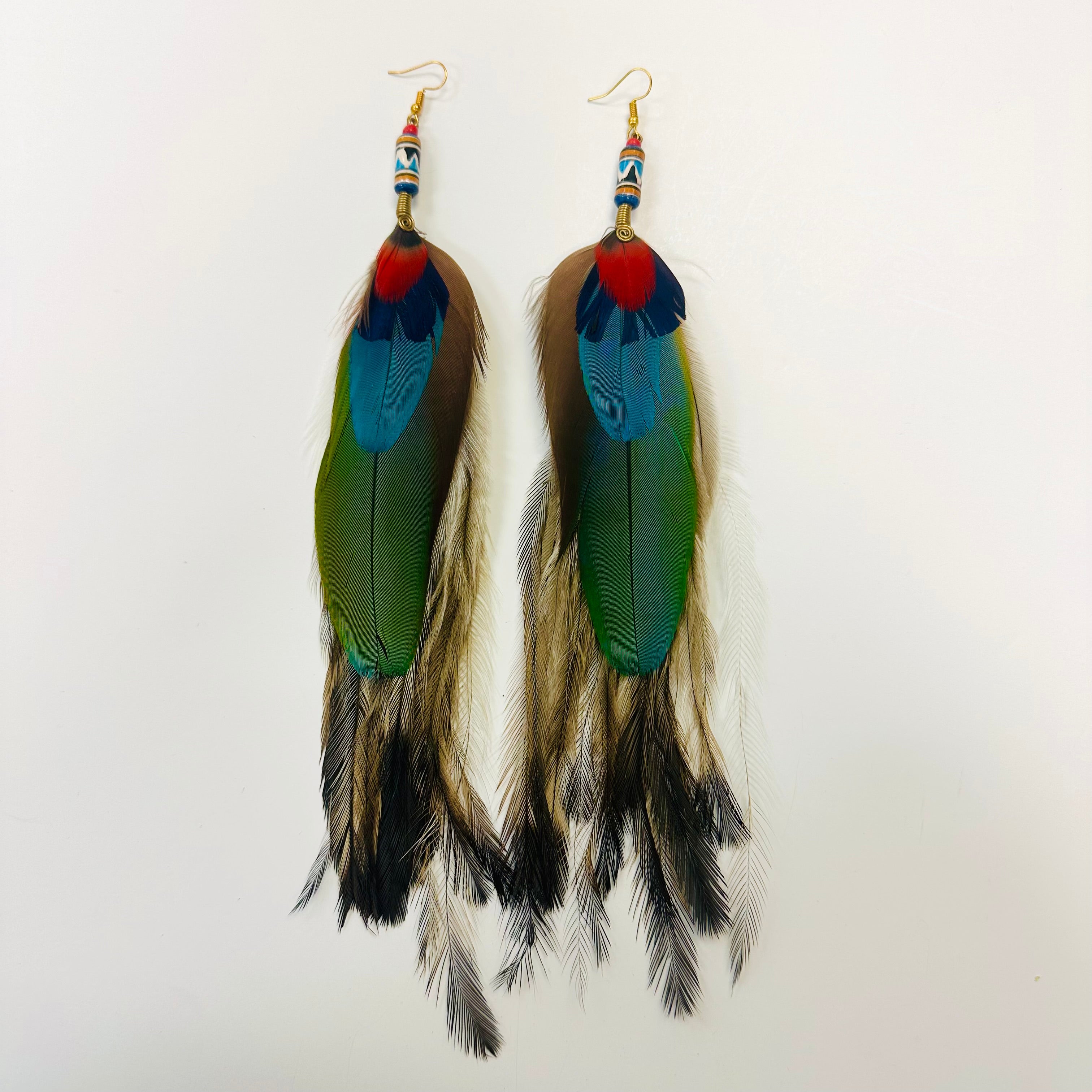 Feather Earrings - Long - 14
