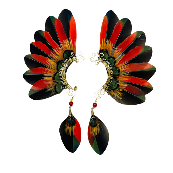 Feather wing cuff Earrings 1129