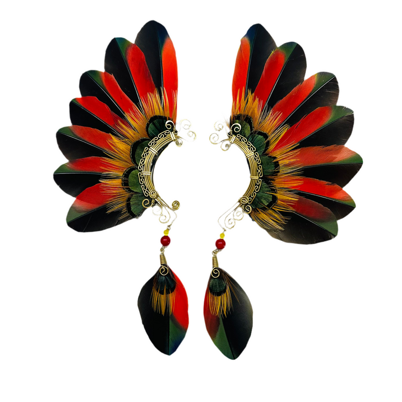 Feather wing cuff Earrings 1129