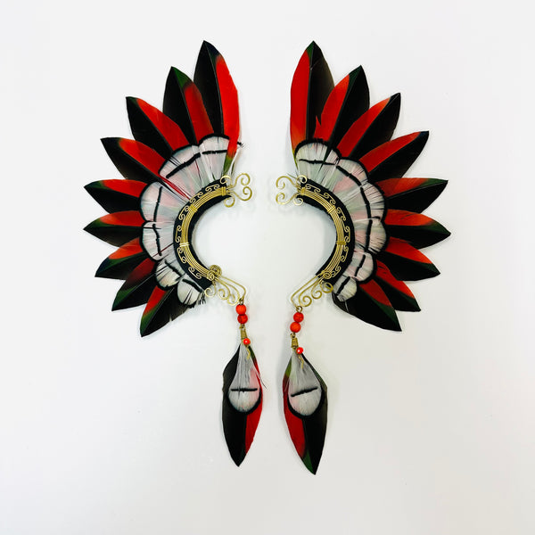 Feather wing cuff Earrings 1045