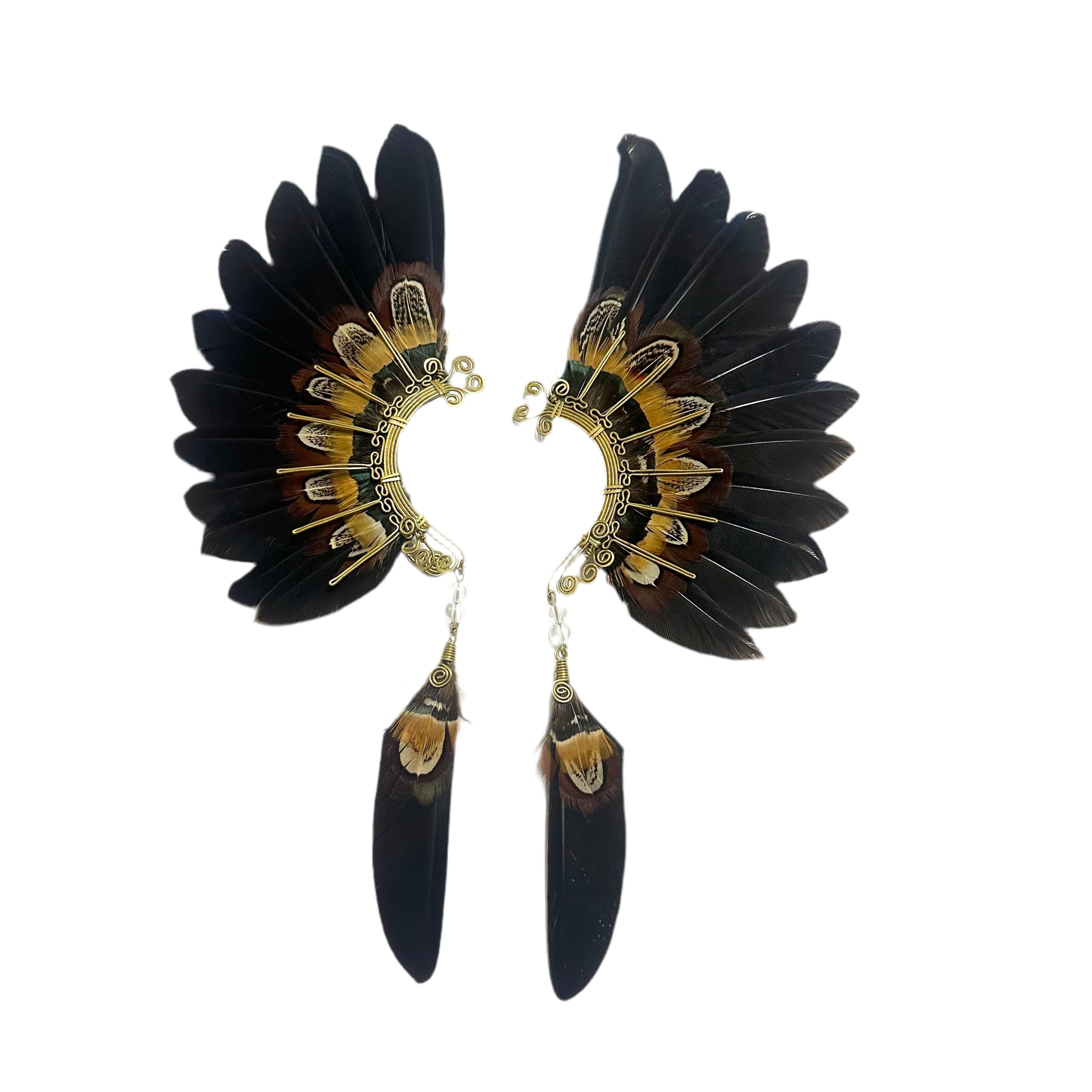 Feather wing cuff Earrings 1087