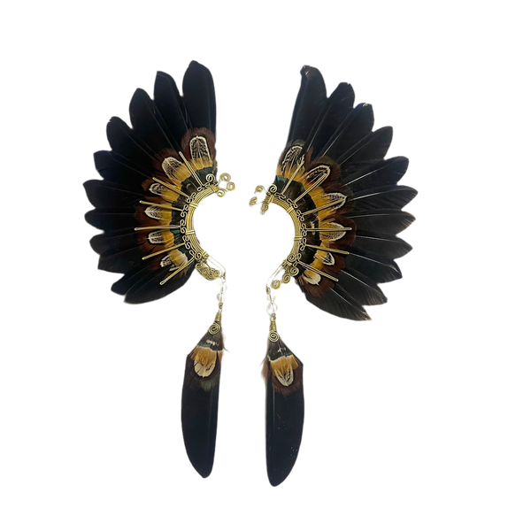 Feather wing cuff Earrings 1087