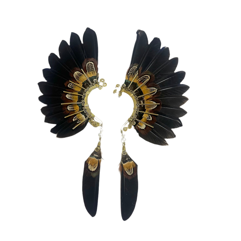 Feather wing cuff Earrings 1087