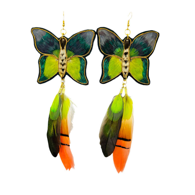 Feather Earrings - Butterfly 2