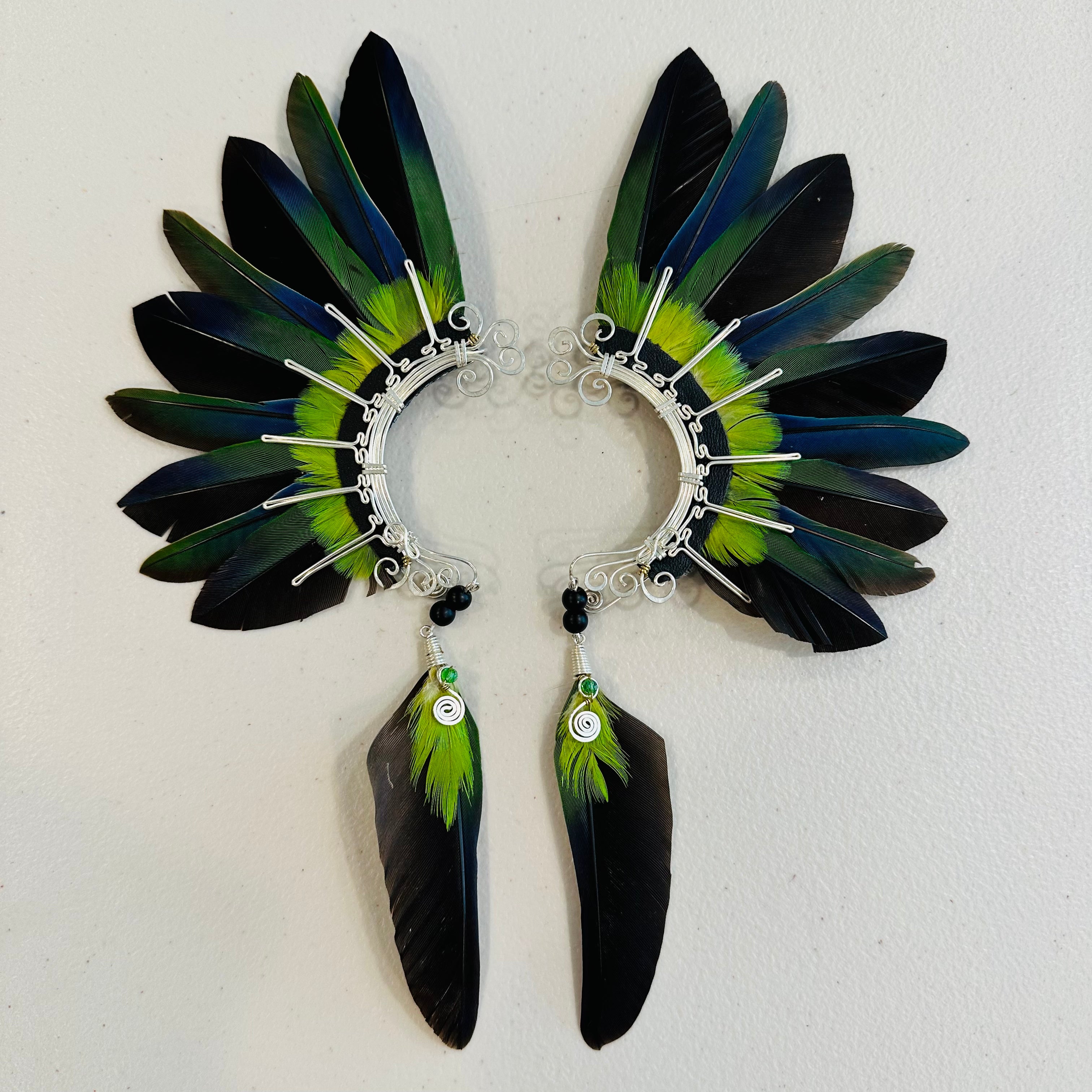 Feather wing cuff Earrings 931