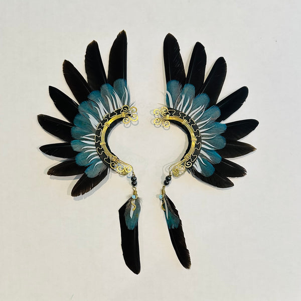 Feather wing cuff Earrings 1006