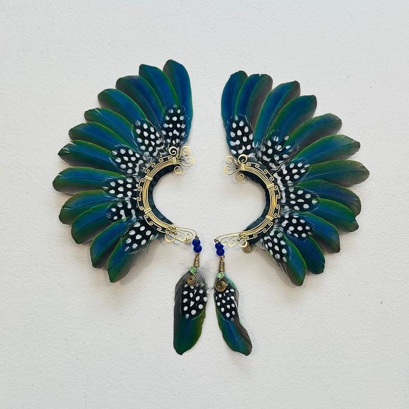 Feather wing cuff Earrings 947