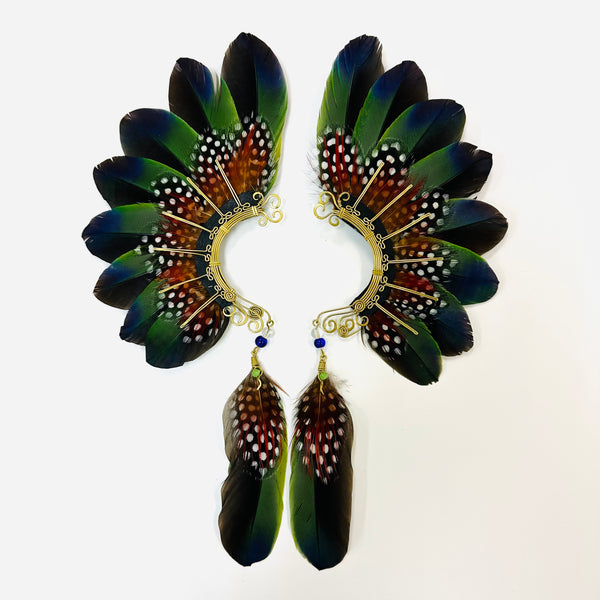 Feather wing cuff Earrings 1038