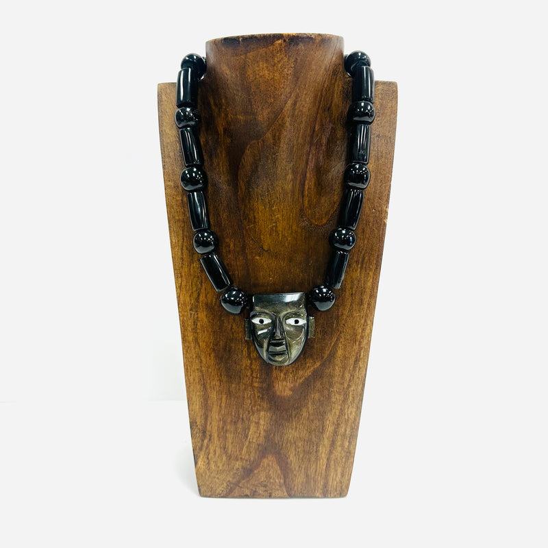 Necklace - Obsidian Mask
