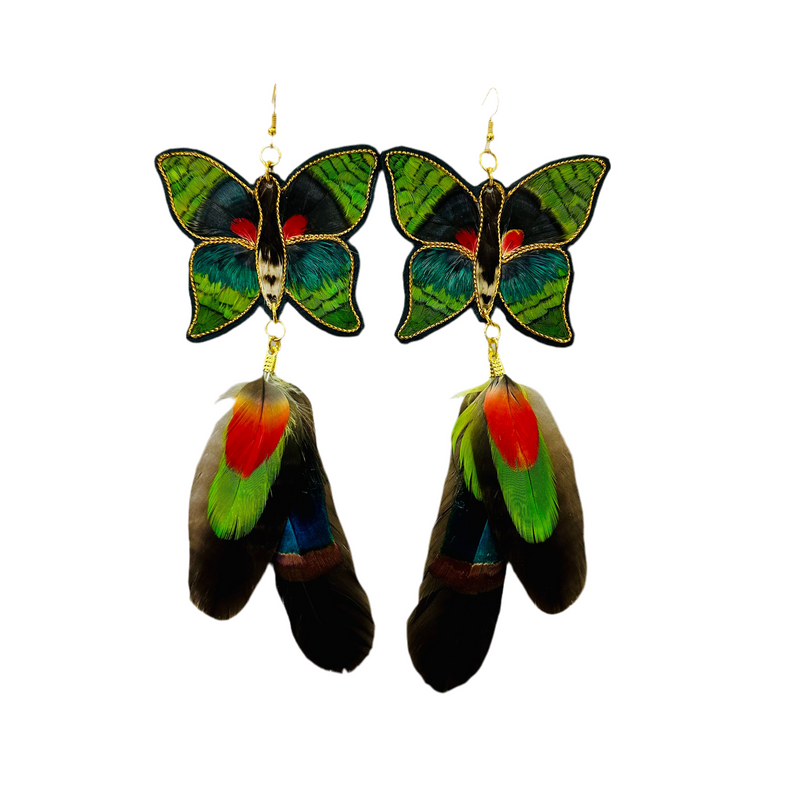 Feather Earrings - Butterfly 10