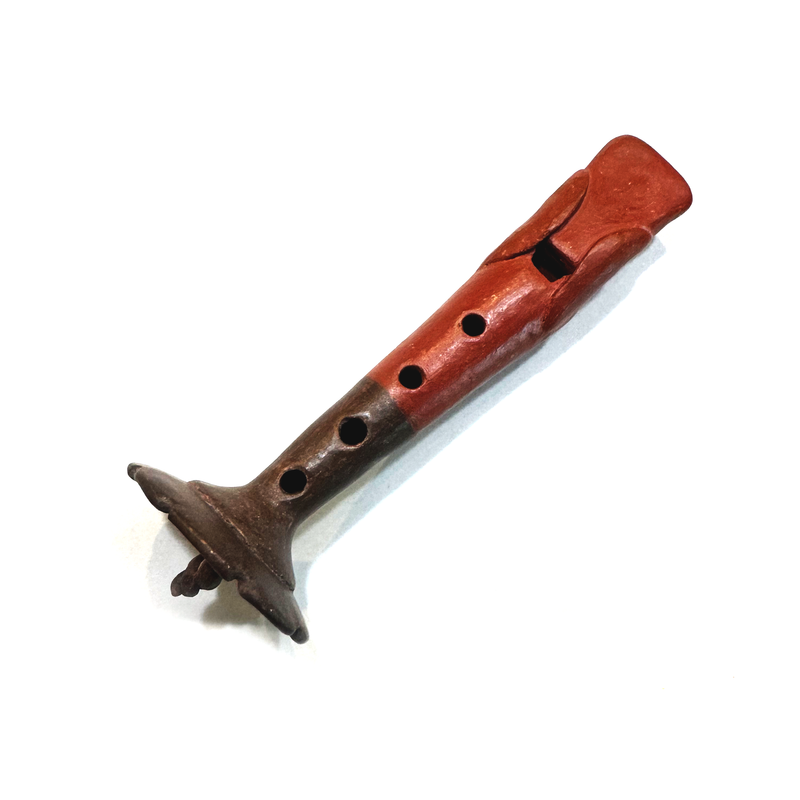 Clay Flute - Tezcatlipoca - 14