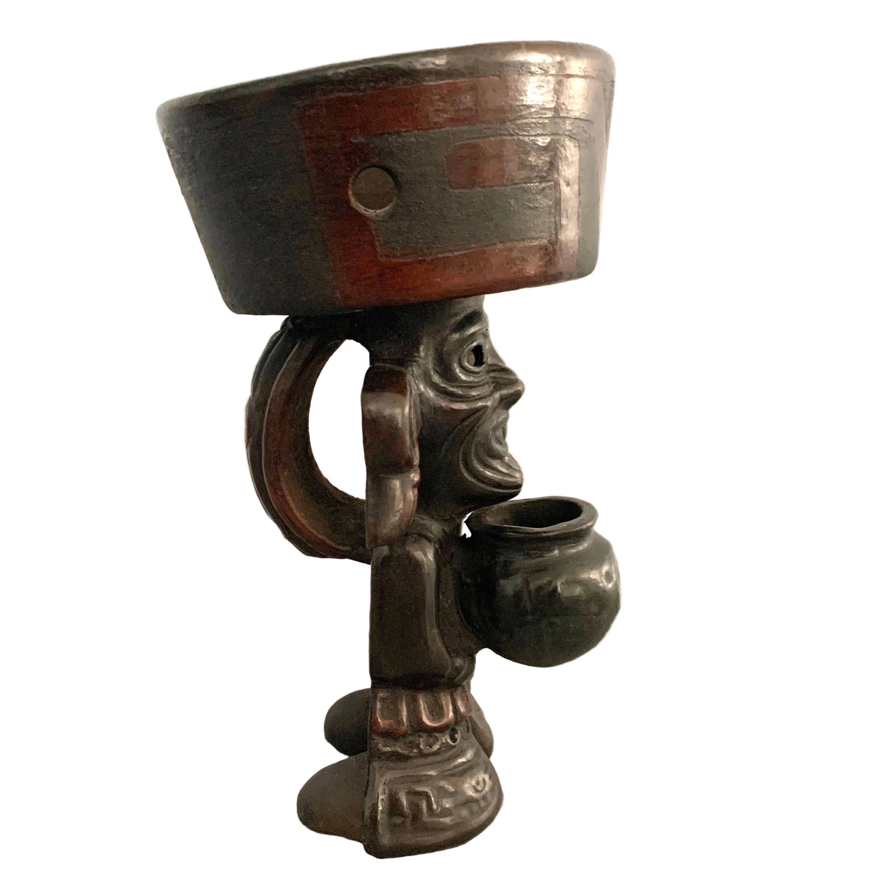 Popoxcomitl - Huehueteotl standing