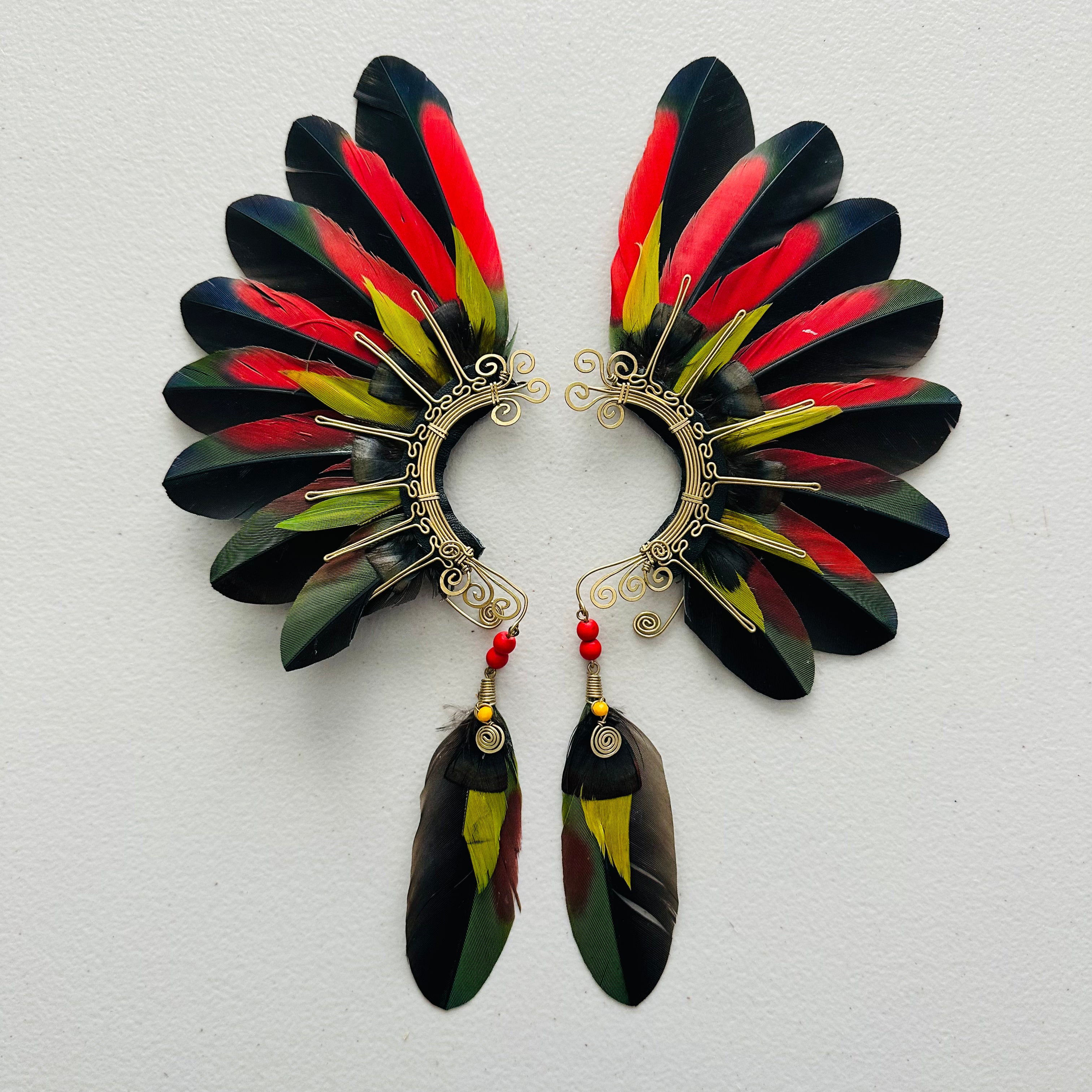 Feather wing cuff Earrings 972