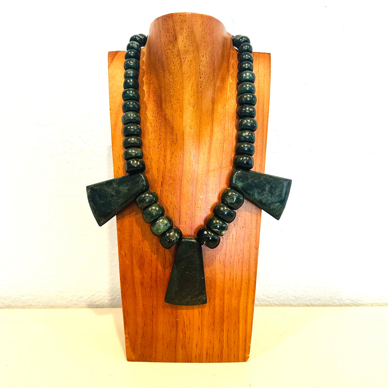 Necklace - Guatamala Jade and Jade Chisels