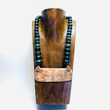 Necklace - Guatamala Jade with Hand Carved Bone Popol Vuh 5