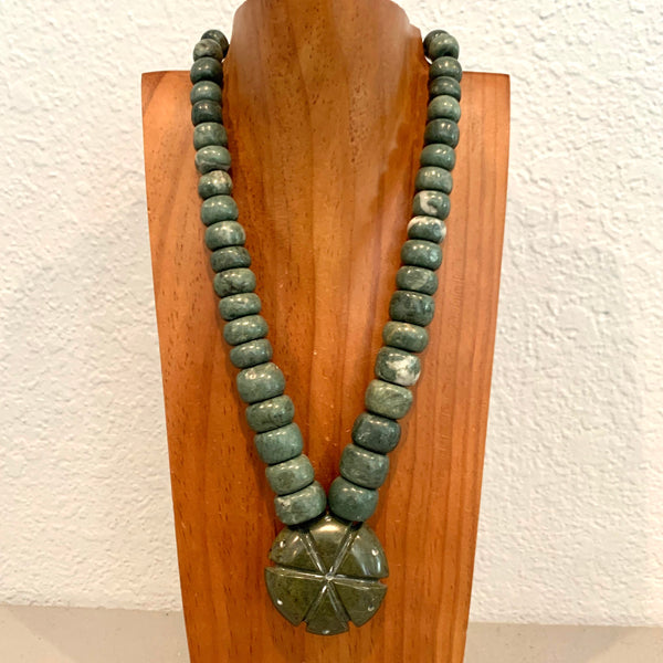 Necklace - Guatamala Jade and Peyote 4