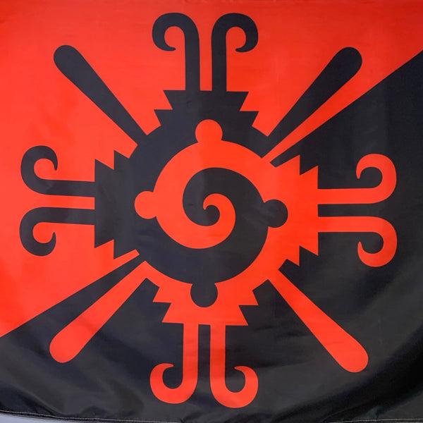 Flag - Hunab Ku|Nahui Papalotl 3’ x 5’