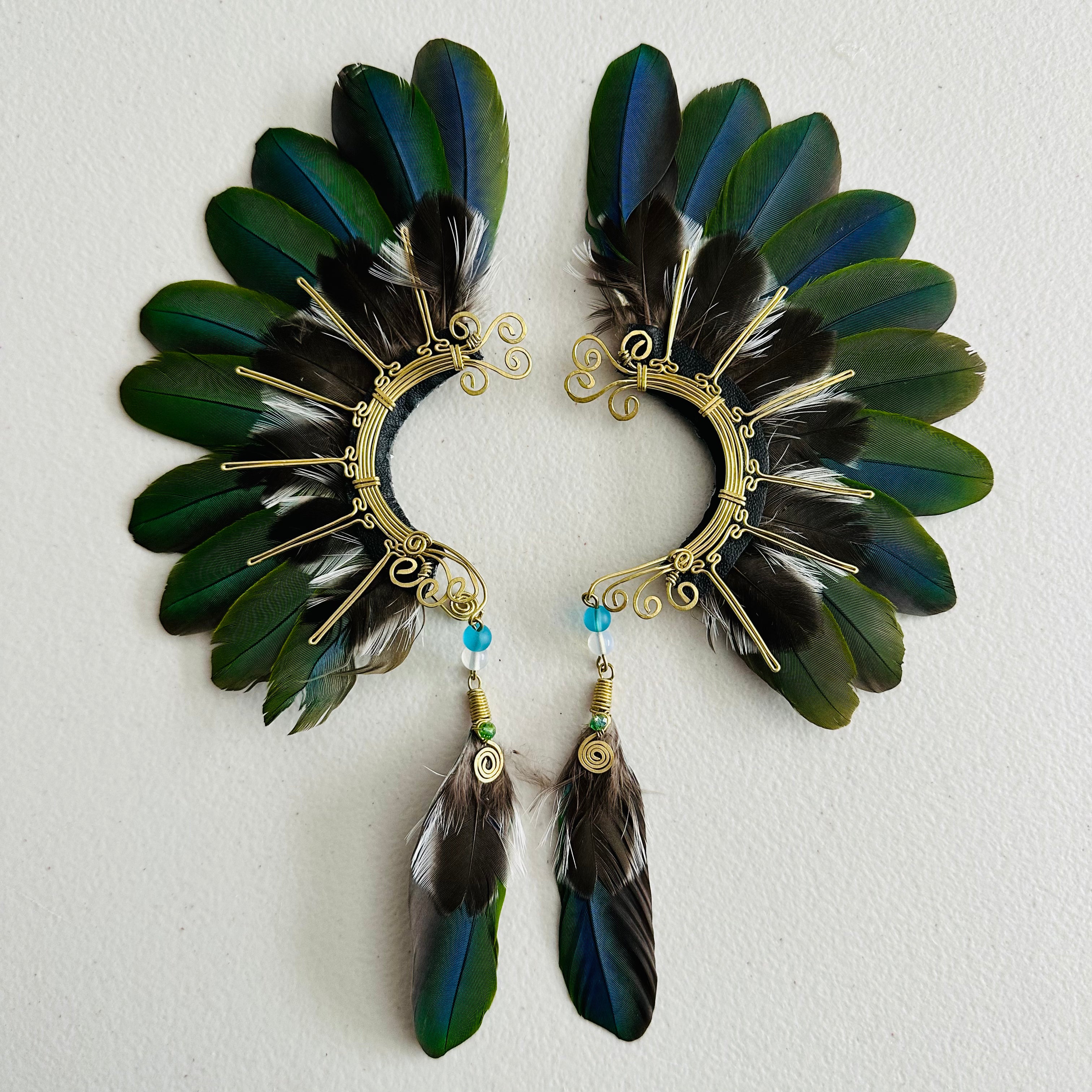 Feather wing cuff Earrings 943