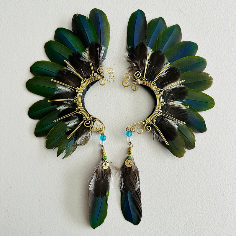 Feather wing cuff Earrings 943