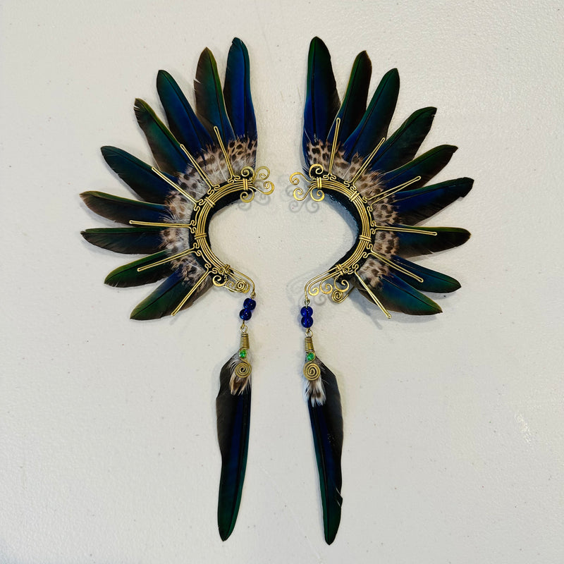 Feather wing cuff Earrings 912