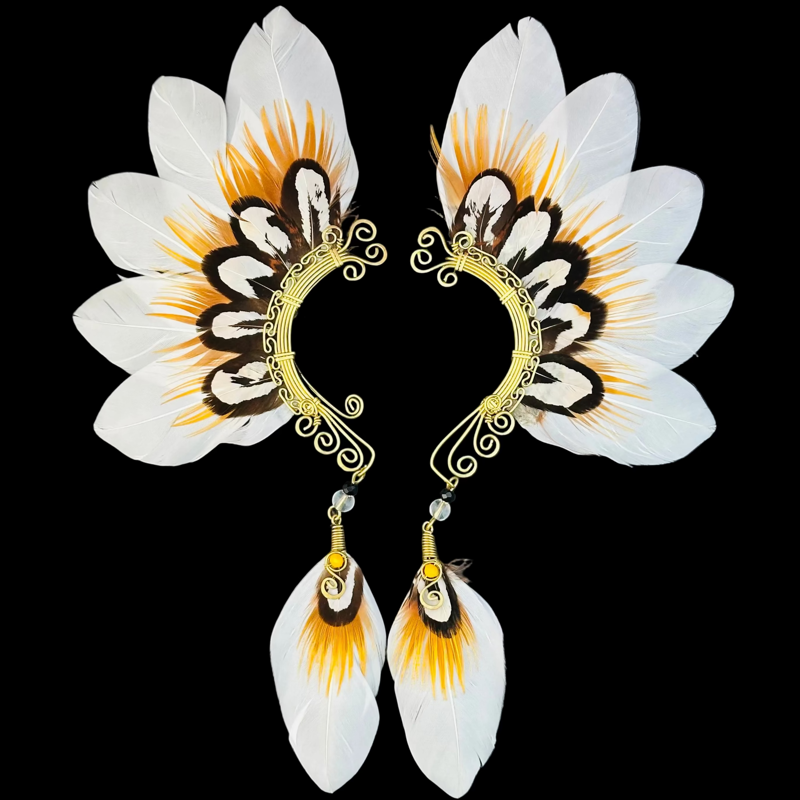 Feather wing cuff Earrings 1201