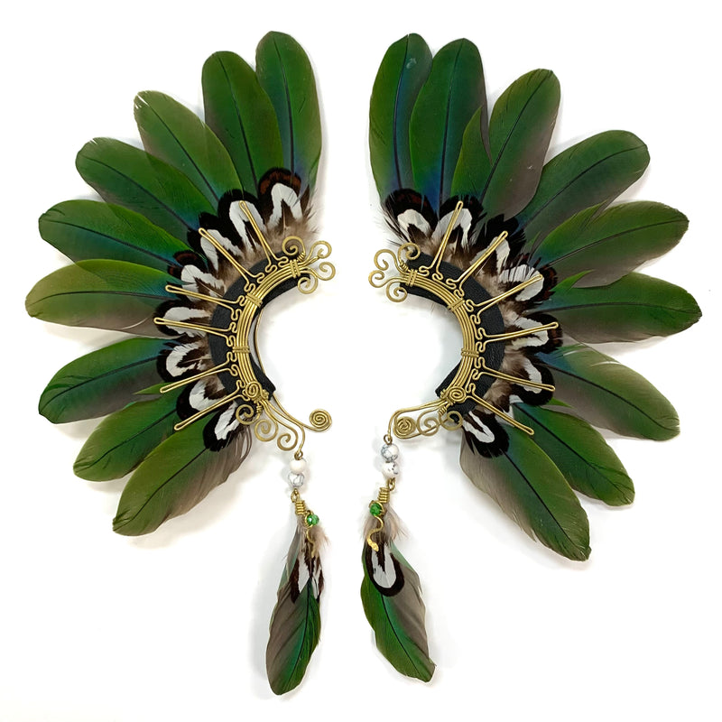 Feather wing cuff Earrings 1018