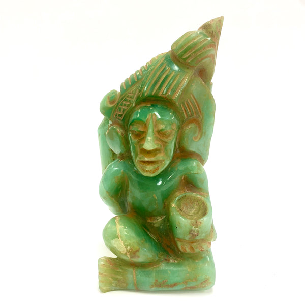 Statue - Imperial Jade - Olmec warrior