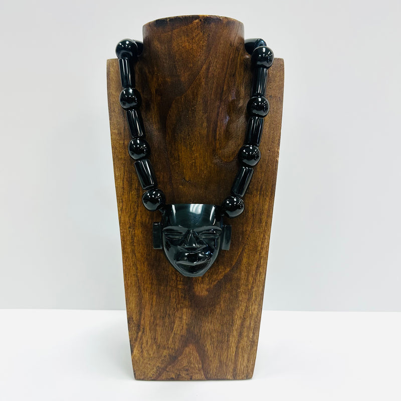Necklace - Obsidian Mask