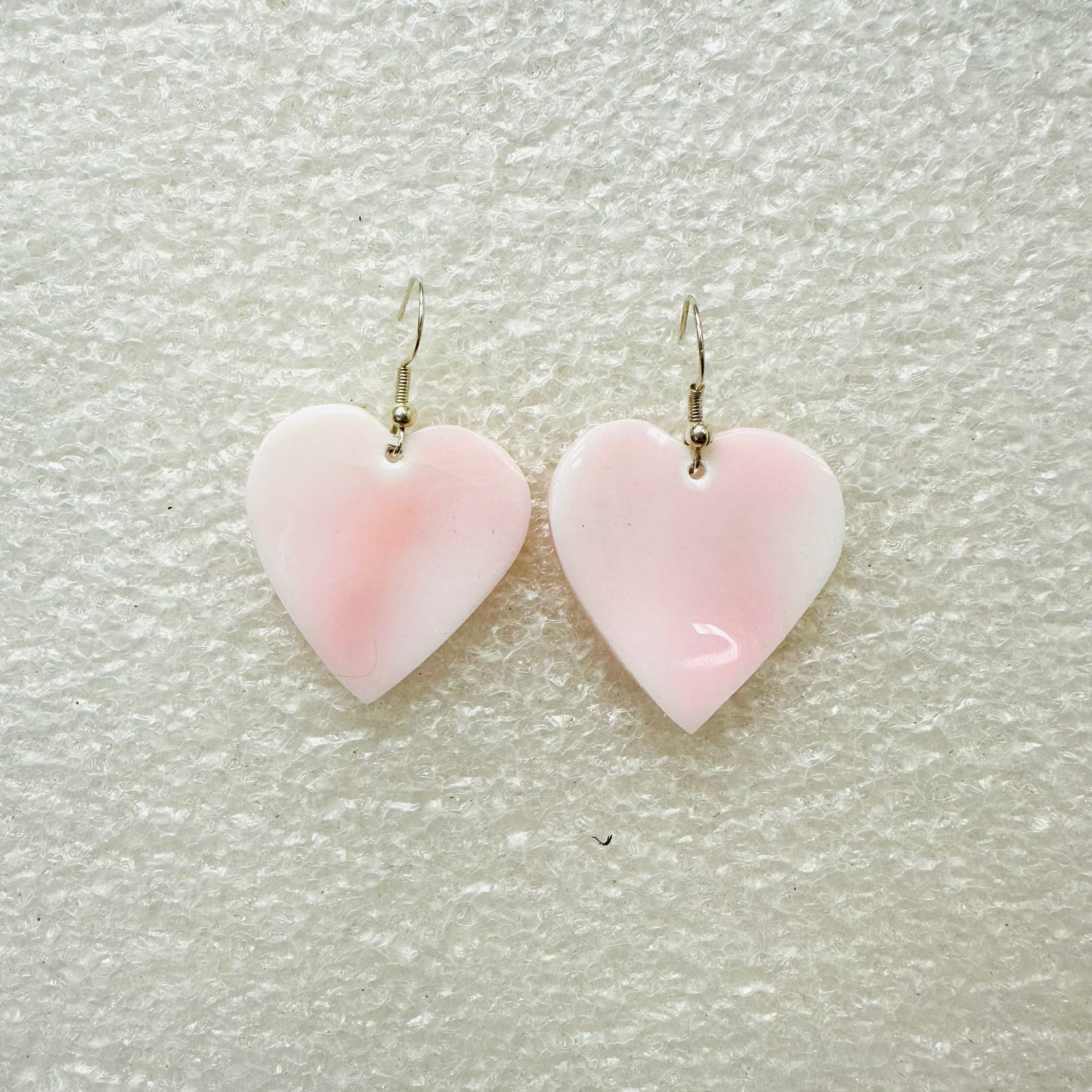Shell Earrings - Caracol | Conch - Heart - 3 cm
