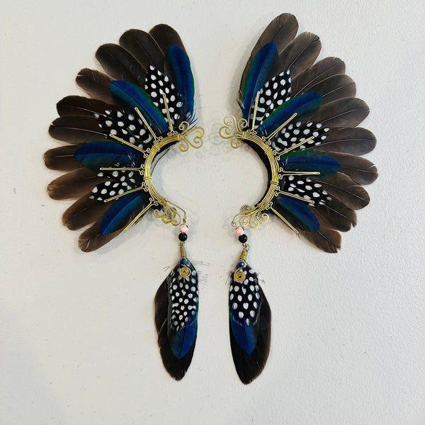 Feather wing cuff Earrings 923