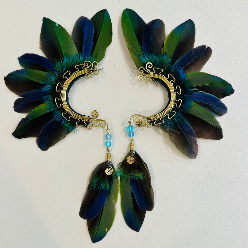 Feather wing cuff Earrings 932