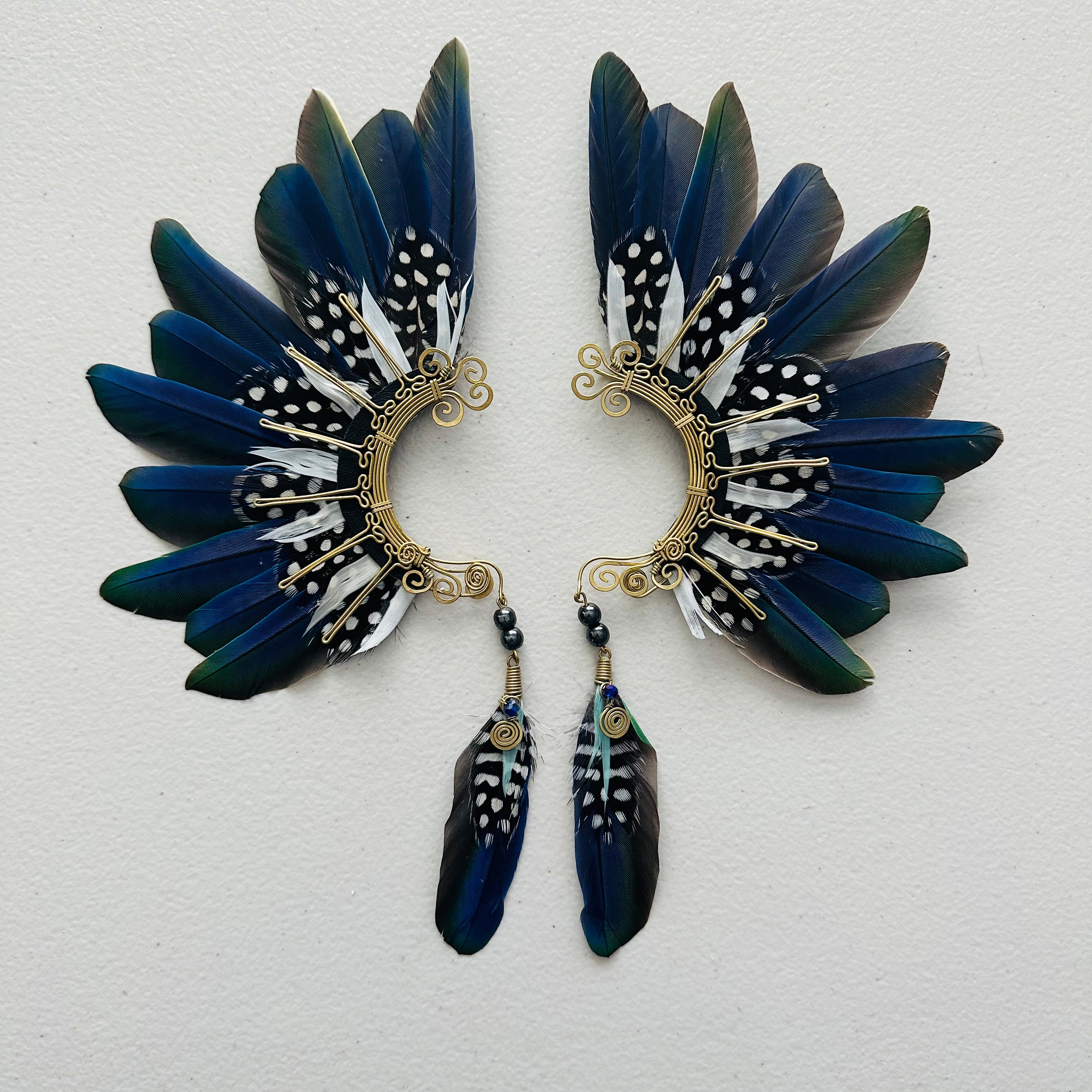 Feather wing cuff Earrings 974