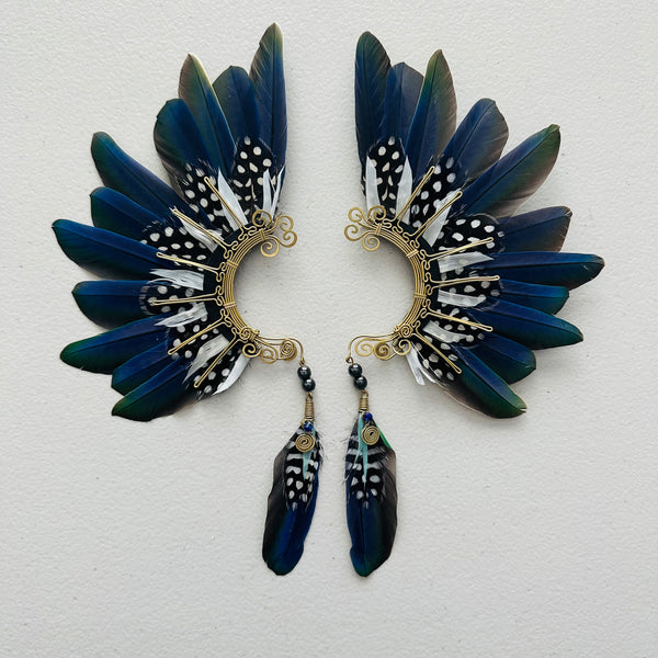Feather wing cuff Earrings 974