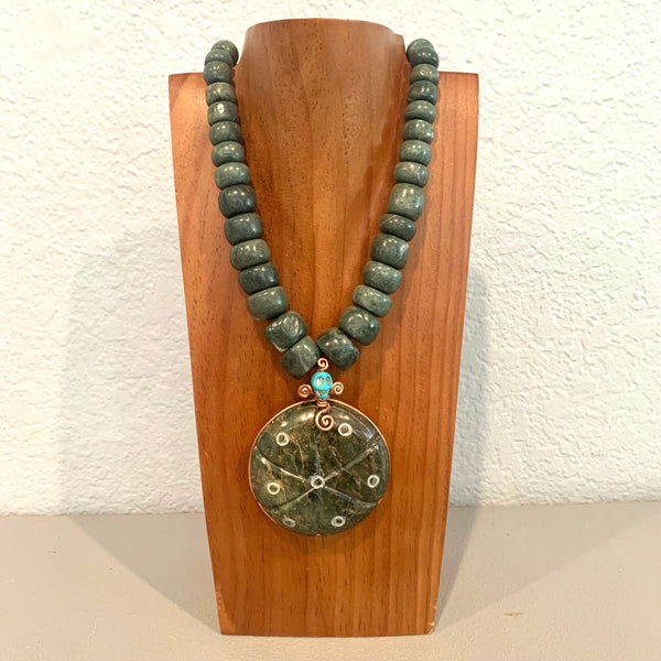 Necklace - Guatamala Jade Peyote 3