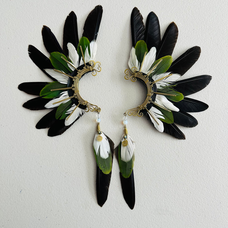 Feather wing cuff Earrings 942