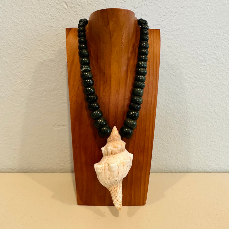 Necklace - Guatamala Jade and Shell 1