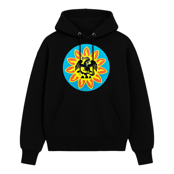 Hoodie - Mexica Flag - Black