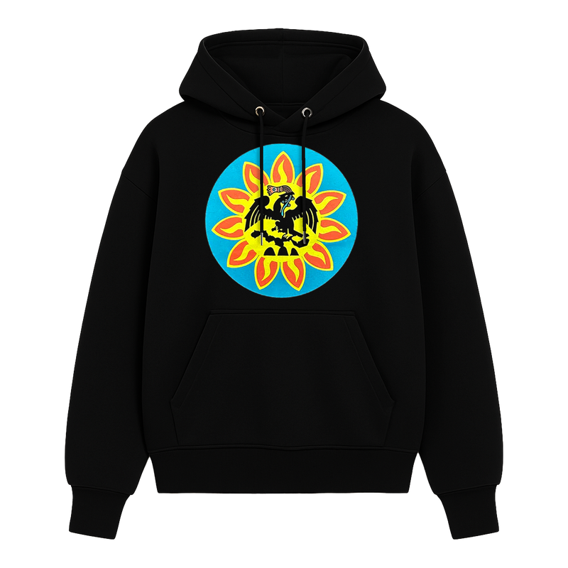 Hoodie - Mexica Flag - Black