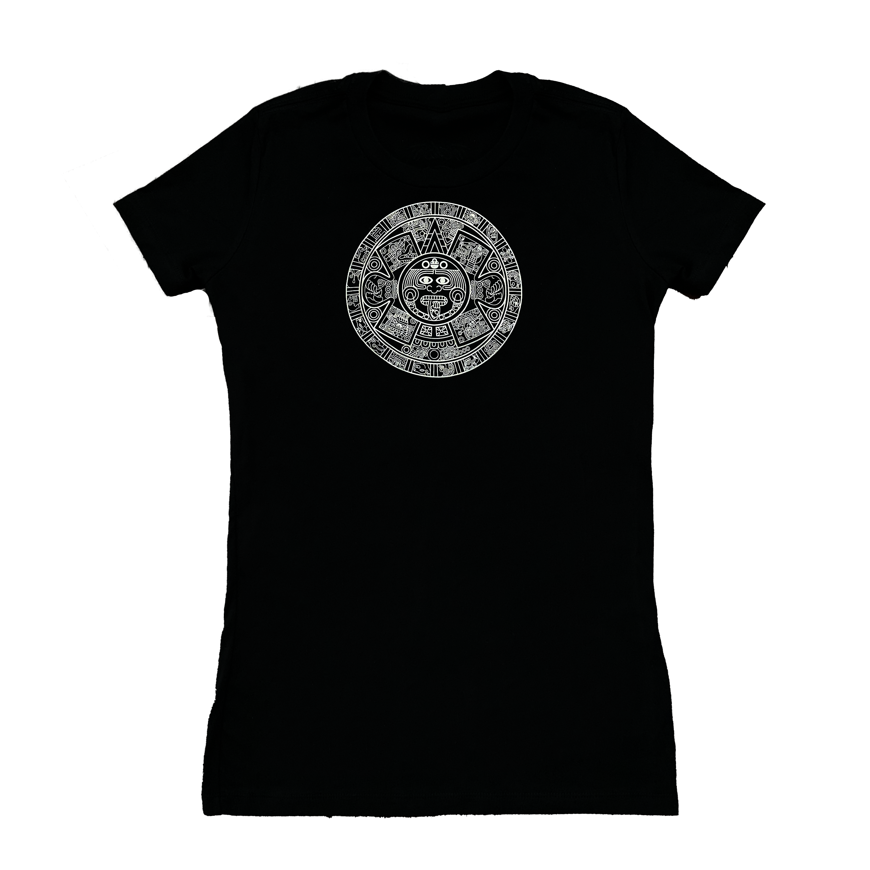 Ladies Top - Aztec Calendar - Black